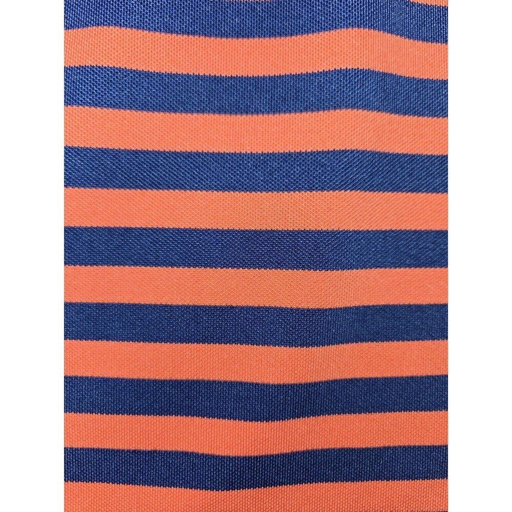 Mens Vineyard Vines Striped Polo Shirt Blue Orange XL - Picture 5 of 10